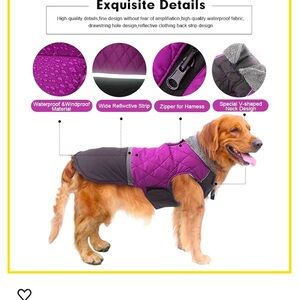 never worn 2 pack reflective dog vests